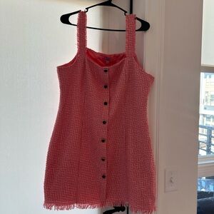 Pink Tweed Mini-Dress NWT